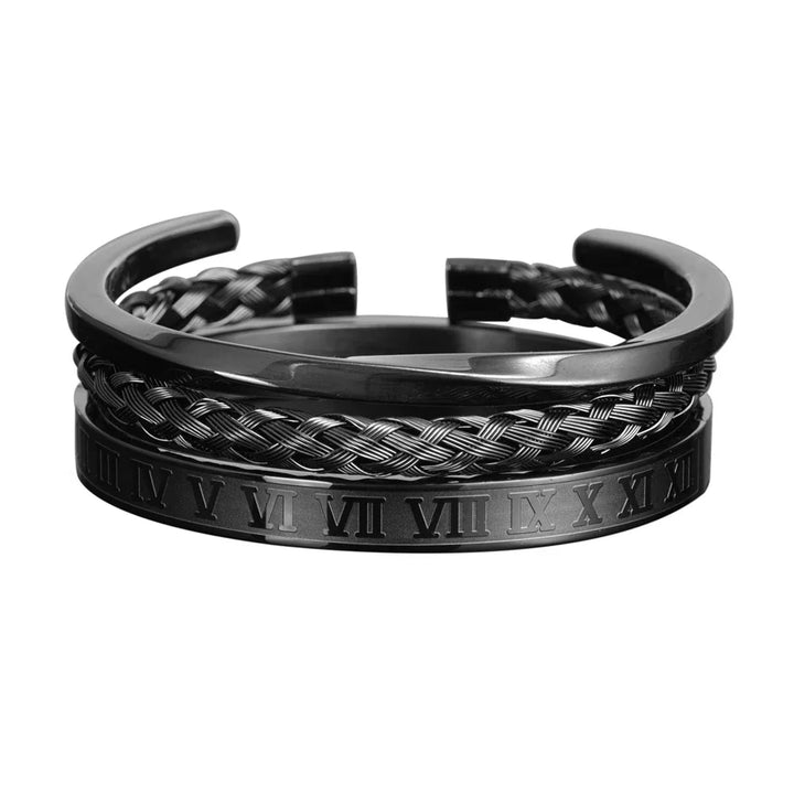CAVARI ROMAN TRIPLE BRACELET SET