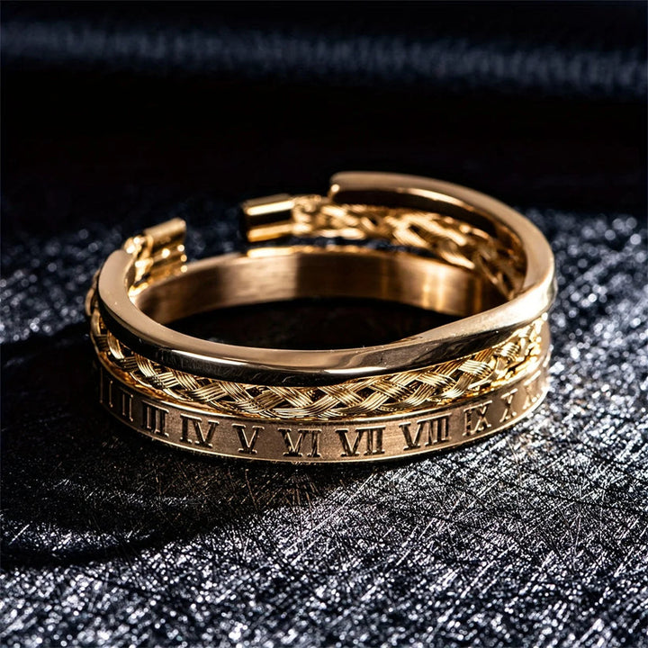 CAVARI ROMAN TRIPLE BRACELET SET