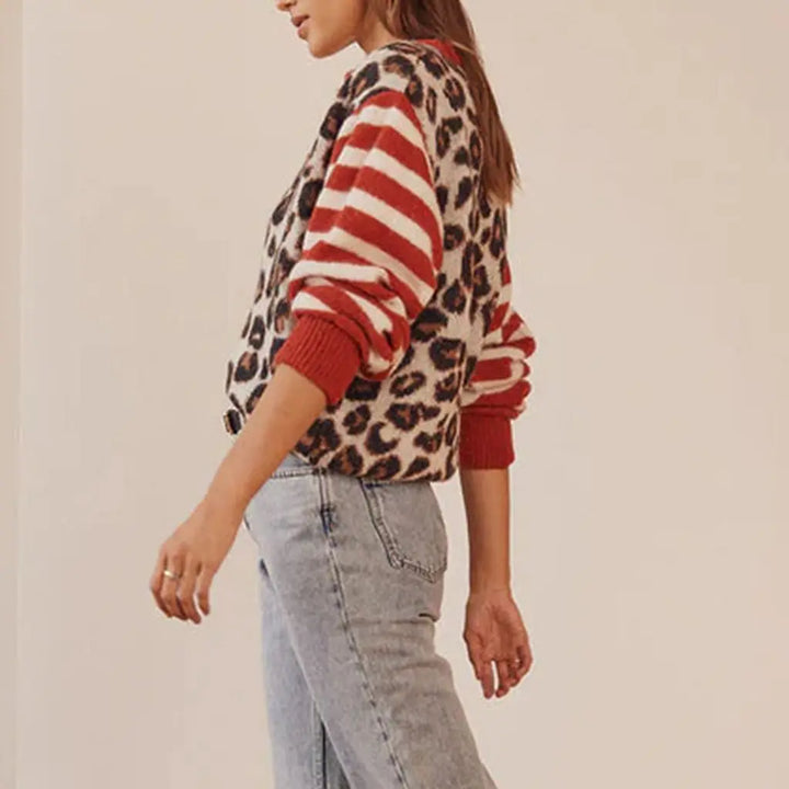 URBAN LEOPARD KNIT CARDIGAN