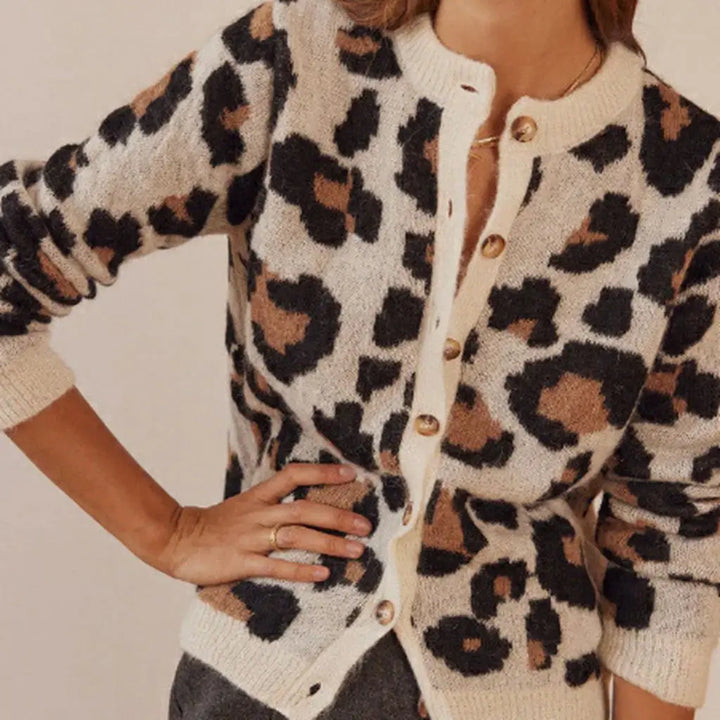 URBAN LEOPARD KNIT CARDIGAN