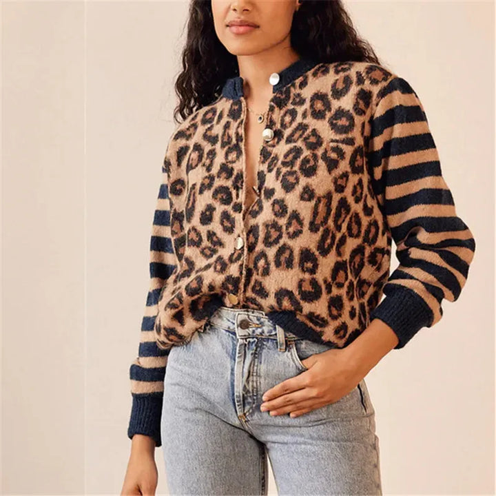 URBAN LEOPARD KNIT CARDIGAN