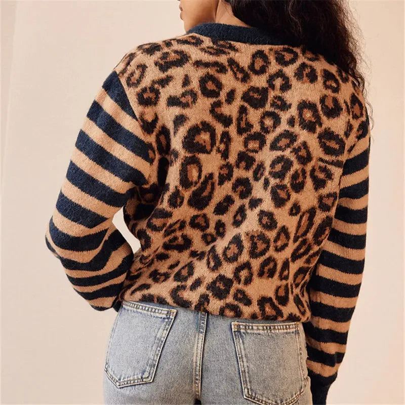 URBAN LEOPARD KNIT CARDIGAN